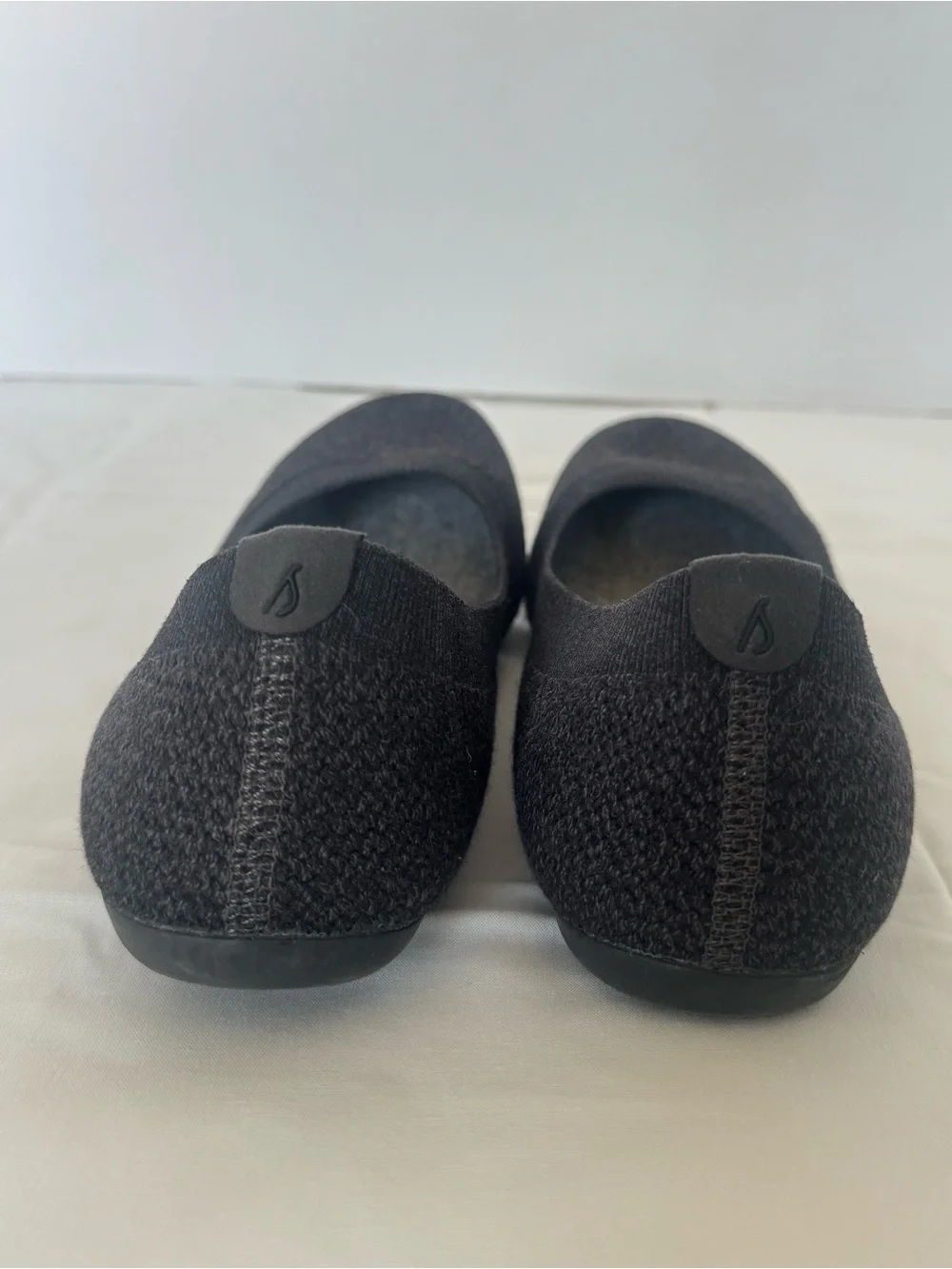 allbirds Women's Dark Grey Knit Ballet Flats Size 8.5